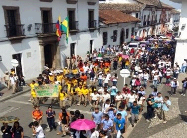 La protesta en Popayán