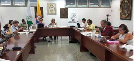 Mesa de negociación Aspudea y la Universidad de Antioquia.