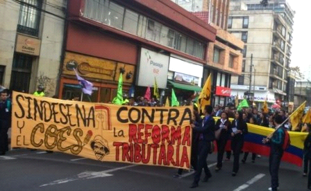 Protestas en Bogotá