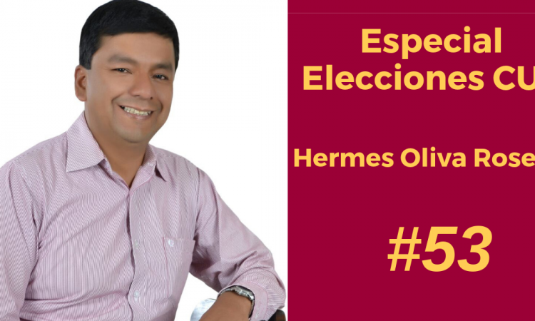 Hermes Oliva Rosero, candidato de la CUT